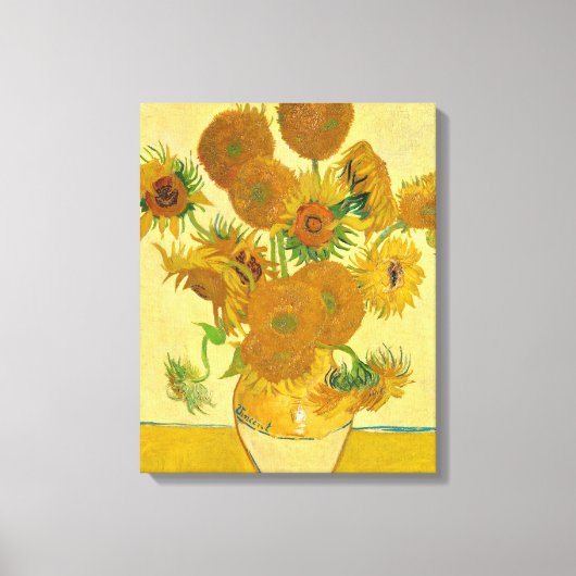 Toile Sunflowers par Vincent Van Gogh (Recto)