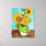 Toile Sunflowers / Vincent Van Gogh /<br><div class="desc">Vincent Willem van Gogh (Néerlandais : 30 mars 1853 - 29 juillet 1890) est un peintre post-impressionniste hollandais qui compte parmi les figures les plus célèbres et influentes de l'histoire de l'art occidental. En un peu plus de dix ans, il crée environ 2 100 oeuvres, dont environ 860 peintures à...</div>