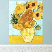 Toile Sunflowers - Vincent Willem van Gogh (Insitu (Plancher de Bois))