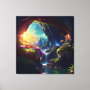 Toile Sunlight Cavern Flower Beauty 3
