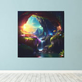 Toile Sunlight Cavern Flower Beauty 3 (Insitu (Plancher de Bois))