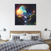 Toile Sunlight Cavern Flower Beauty 3 (Insitu(Chambre))