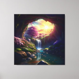 Toile Sunlight Cavern Flower Beauty 4