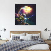 Toile Sunlight Cavern Flower Beauty 4 (Insitu(Chambre))