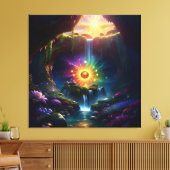 Toile Sunlight Cavern Flower Beauty 5 (Insitu(Salon))