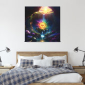 Toile Sunlight Cavern Flower Beauty 5 (Insitu(Chambre))