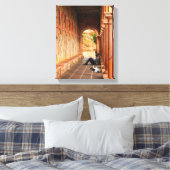 Toile Sunlit Archway – Serene Mediterranean Canvas (Insitu(Chambre))