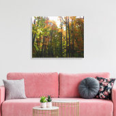 Toile Sunlit Fall Forest Paysage d'automne (Insitu(Salon))