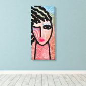 Toile Sunny Day Portrait numérique Abstrait d'une femme (Insitu (Plancher de Bois))