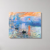Toile Sunrise, 1872, Claude Monet Canvas Print (Recto)