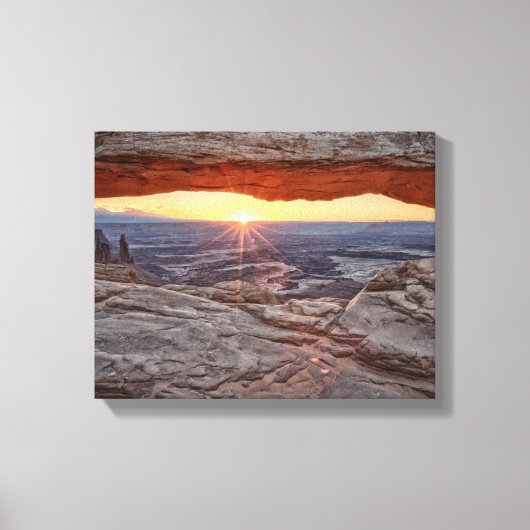 Toile Sunrise at Mesa Arch, parc national canyonien (Recto)