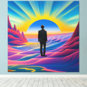 Toile Sunrise du désert (Insitu (Plancher de Bois))