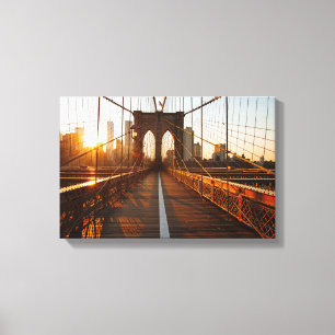 Toile Sunrise du pont Brooklyn de New York