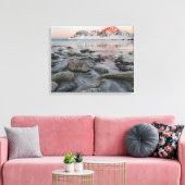 Toile Sunrise Flakstad et Skagsanden Beach (Insitu(Salon))