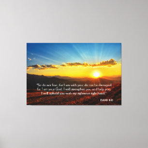 Toile Sunrise Mountain Ne Craignez Pas Ésaïe 41:10