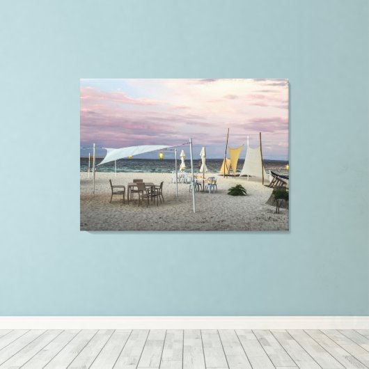 Toile Sunset at the Beach (Insitu (Plancher de Bois))