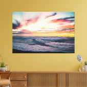 Toile Sunset Beach Canvas Print Picture 39 (Insitu(Salon))