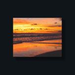 Toile Sunset Beach Orange Yellow Tropical Photographie<br><div class="desc">Profitez de cette photographie de coucher de soleil tropical pour votre maison ou bureau. Cette image fera un grand ajout à votre décor.</div>