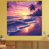 Toile Sunset Beach Serenity (Insitu(Salon))