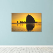 Toile Sunset, Cannon Beach, Oregon, États-Unis (Insitu (Plancher de Bois))