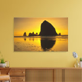 Toile Sunset, Cannon Beach, Oregon, États-Unis (Insitu(Salon))