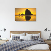 Toile Sunset, Cannon Beach, Oregon, États-Unis (Insitu(Chambre))