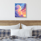 Toile Sunset Clouds | Watercolor Sky Painting Colorful (Insitu(Chambre))