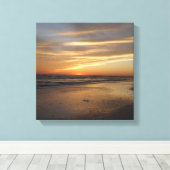 Toile Sunset de la plage de Siesta Key (Insitu (Plancher de Bois))