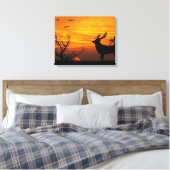Toile Sunset Deer (Insitu(Chambre))