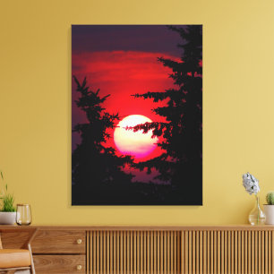 Toile Sunset des Prairies