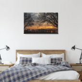 Toile Sunset d'hiver de la rivière Hudson (Insitu(Chambre))