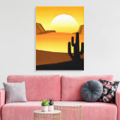 Toile Sunset du désert du sud-ouest avec Mesas (Insitu(Salon))