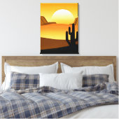 Toile Sunset du désert du sud-ouest avec Mesas (Insitu(Chambre))