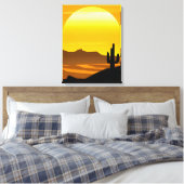 Toile Sunset du désert du sud-ouest avec Mesas (Insitu(Chambre))