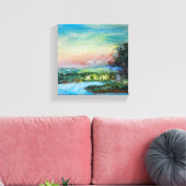 Toile Sunset Flow - Artistic Wall Art (Insitu(Salon))