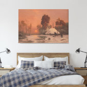 Toile Sunset in winter (Insitu(Chambre))