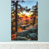 Toile Sunset Mogollon Rim Arizona Pine Trees 40x60 (Insitu (Plancher de Bois))