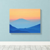 Toile Sunset Mountains Abstract (Insitu (Plancher de Bois))