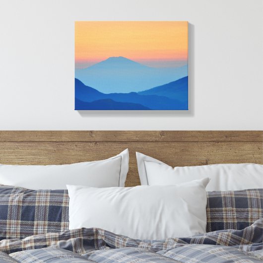 Toile Sunset Mountains Abstract (Insitu(Chambre))