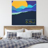 Toile SUNSET & MOUNTAINS Bar Bat mitzvah Carte d'accès (Insitu(Chambre))