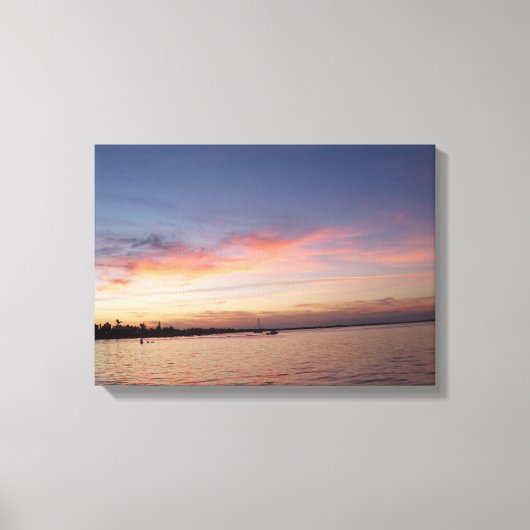 Toile Sunset over Florida Bay, Key Largo FL (Recto)