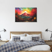 Toile Sunset over landscape (Insitu(Chambre))