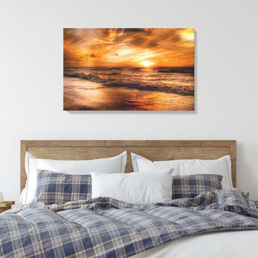 Toile Sunset plage (Insitu(Chambre))