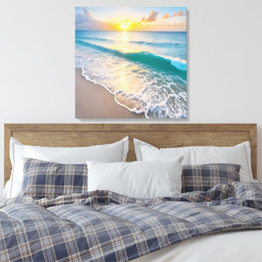 Toile Sunset plage (Insitu(Chambre))