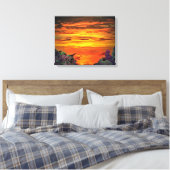 Toile Sunset Plaza Marina 2584 (Insitu(Chambre))