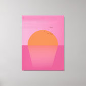 Toile Sunset rétro (Recto)