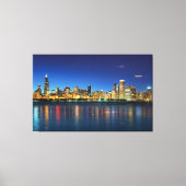 Toile Sunset Skyline de Chicago (Recto)