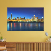 Toile Sunset Skyline de Chicago (Insitu(Salon))