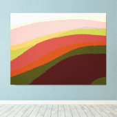 Toile Sunset Vibes Art Abstrait 206 (Insitu (Plancher de Bois))