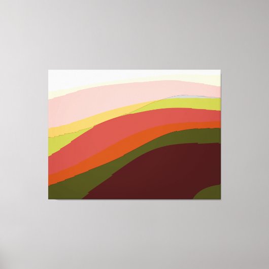 Toile Sunset Vibes Art Abstrait 206 (Recto)